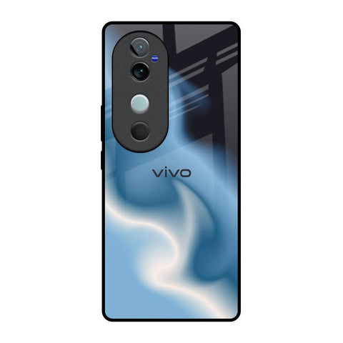 Blue Waves Glossy Case for Vivo V40 5G