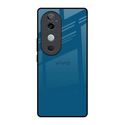 Cobalt Blue Glossy Case for Vivo V40 5G