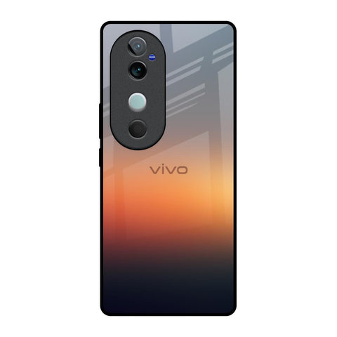 Aesthetic Orange Glossy Case for Vivo V40 5G