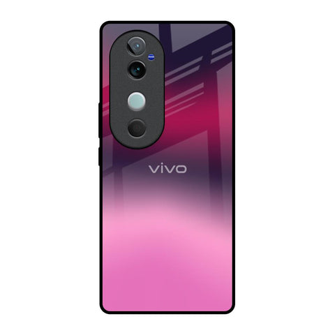 Pink Burn Gradient Glossy Case for Vivo V40 5G