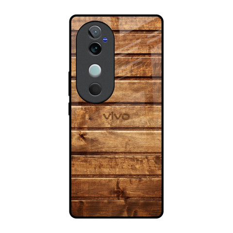 Wooden Planks Glossy Case for Vivo V40 5G