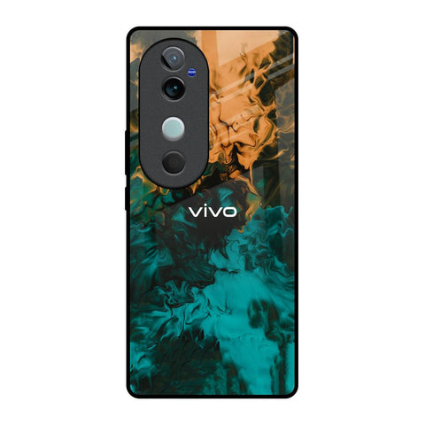 Watercolor Wave Glossy Case for Vivo V40 5G