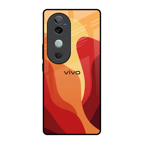 Magma Color Pattern Glossy Case for Vivo V40 5G