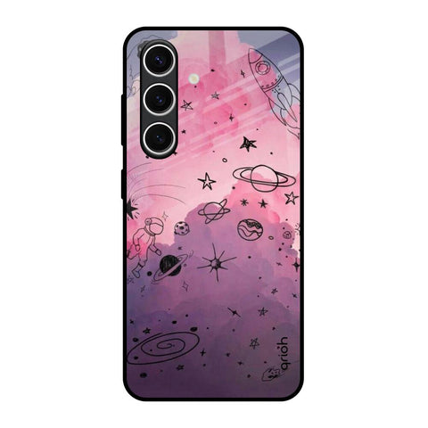Space Doodles Glossy Case for Samsung Galaxy S24 FE 5G
