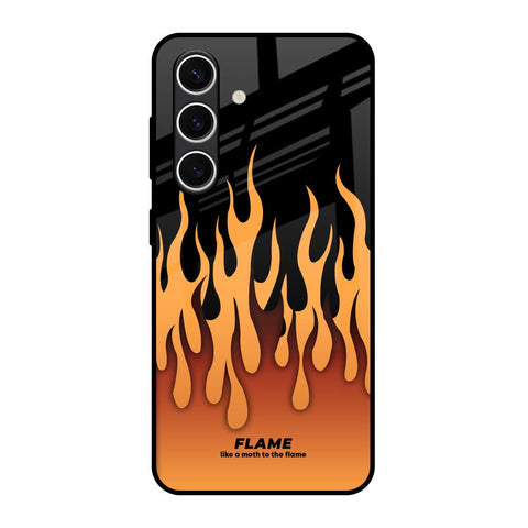 Fire Flame Glossy Case for Samsung Galaxy S24 FE 5G