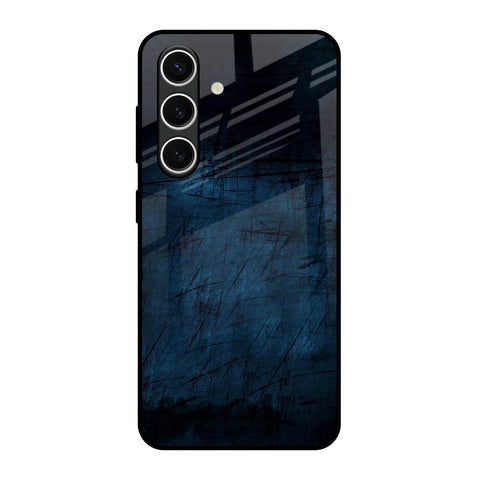 Dark Blue Grunge Glossy Case for Samsung Galaxy S24 FE 5G