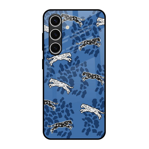 Blue Cheetah Glossy Case for Samsung Galaxy S24 FE 5G