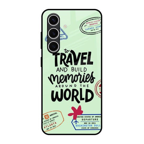 Travel Stamps Glossy Case for Samsung Galaxy S24 FE 5G