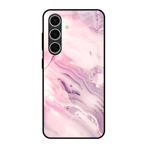 Diamond Pink Gradient Glossy Case For Samsung Galaxy S24 FE 5G