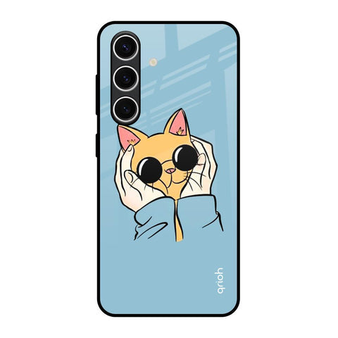 Adorable Cute Kitty Glossy Case For Samsung Galaxy S24 FE 5G