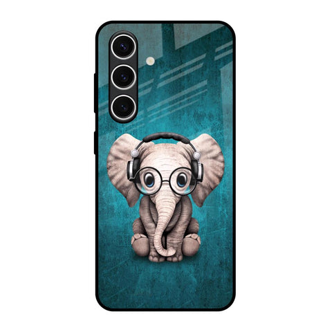 Adorable Baby Elephant Glossy Case For Samsung Galaxy S24 FE 5G