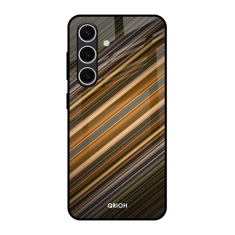 Diagonal Slash Pattern Glossy Case for Samsung Galaxy S24 FE 5G