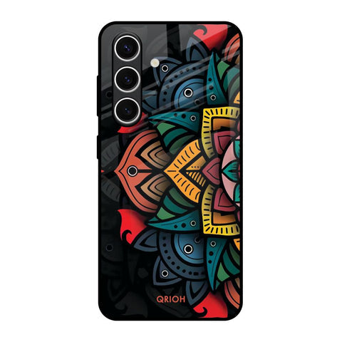 Retro Gorgeous Flower Glossy Case for Samsung Galaxy S24 FE 5G
