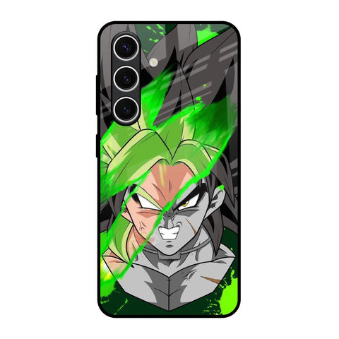 Anime Green Splash Glossy Case for Samsung Galaxy S24 FE 5G