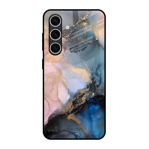Marble Ink Abstract Glossy Case for Samsung Galaxy S24 FE 5G