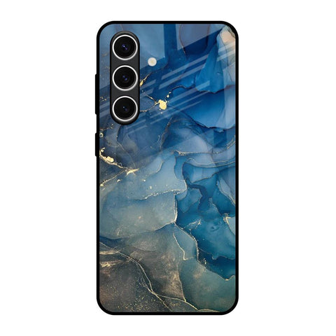 Blue Cool Marble Glossy Case for Samsung Galaxy S24 FE 5G