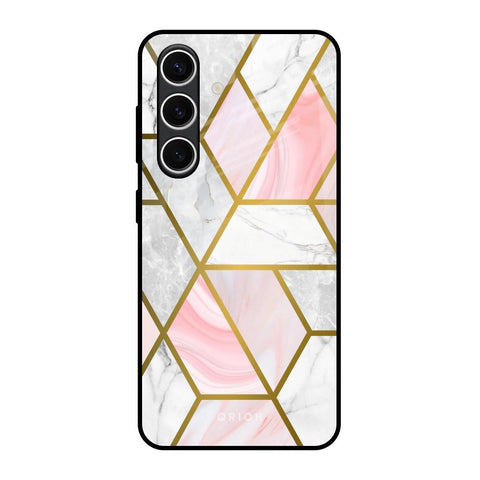 Geometrical Marble Glossy Case for Samsung Galaxy S24 FE 5G