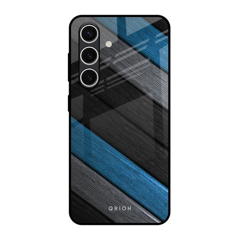 Multicolor Wooden Effect Glossy Case for Samsung Galaxy S24 FE 5G