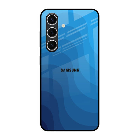 Blue Wave Abstract Glossy Case for Samsung Galaxy S24 FE 5G