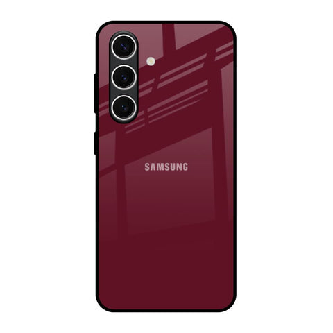 Classic Burgundy Glossy Case for Samsung Galaxy S24 FE 5G
