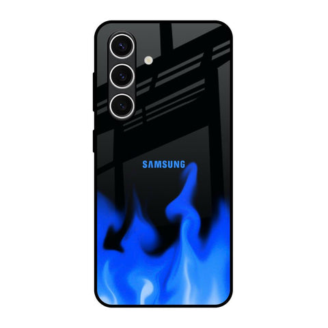 Blue Flames Glossy Case for Samsung Galaxy S24 FE 5G
