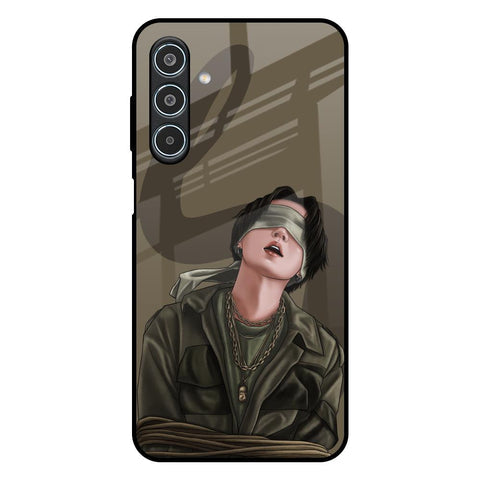 Blind Fold Glossy Case for Samsung Galaxy M35 5G