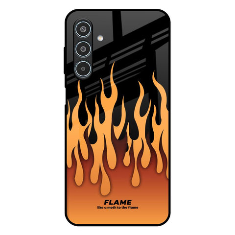 Fire Flame Glossy Case for Samsung Galaxy M35 5G