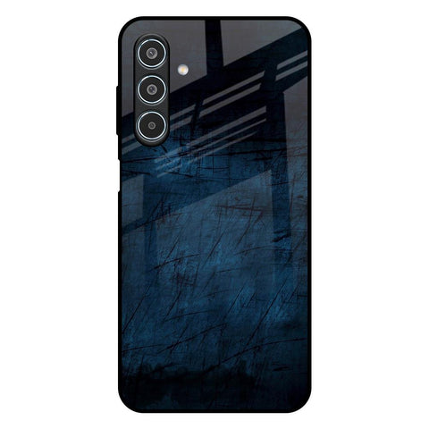 Dark Blue Grunge Glossy Case for Samsung Galaxy M35 5G