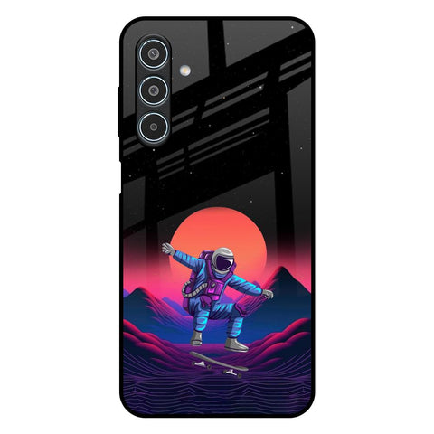 Retro Astronaut Glossy Case for Samsung Galaxy M35 5G