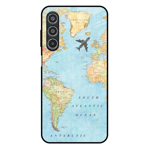Travel Map Glossy Case for Samsung Galaxy M35 5G