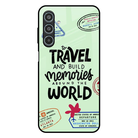 Travel Stamps Glossy Case for Samsung Galaxy M35 5G