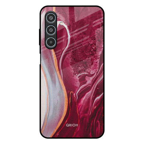 Crimson Ruby Glossy Case for Samsung Galaxy M35 5G