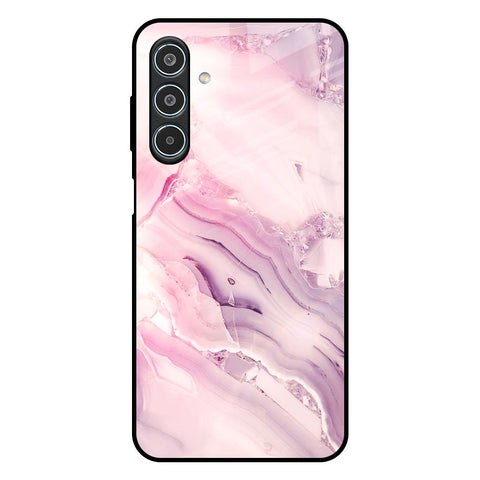 Diamond Pink Gradient Glossy Case For Samsung Galaxy M35 5G