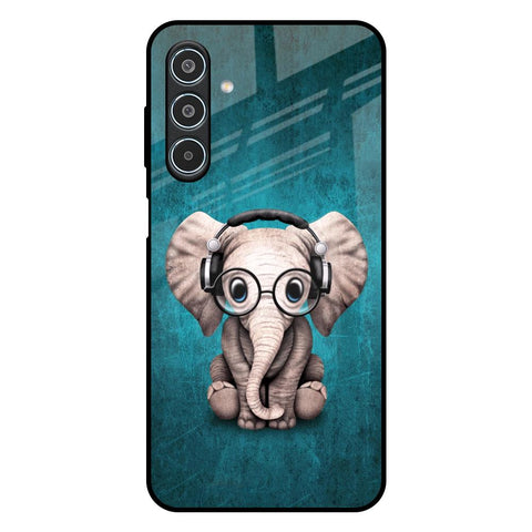 Adorable Baby Elephant Glossy Case For Samsung Galaxy M35 5G