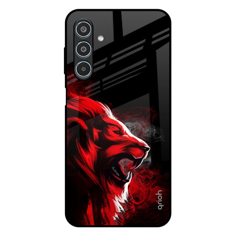 Red Angry Lion Glossy Case for Samsung Galaxy M35 5G