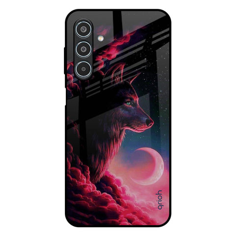 Moon Wolf Glossy Case for Samsung Galaxy M35 5G