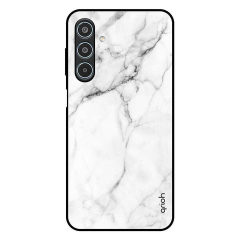 Modern White Marble Glossy Case for Samsung Galaxy M35 5G