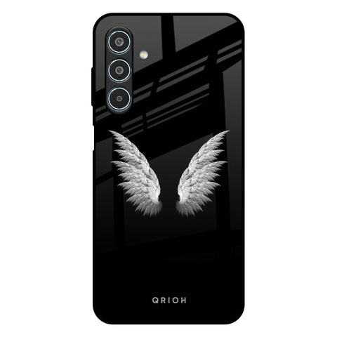 White Angel Wings Glossy Case for Samsung Galaxy M35 5G