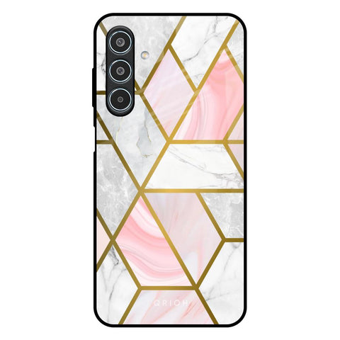 Geometrical Marble Glossy Case for Samsung Galaxy M35 5G