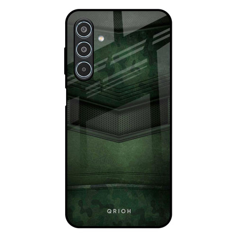 Green Leather Glossy Case for Samsung Galaxy M35 5G