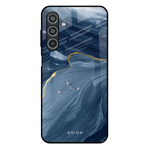 Deep Ocean Marble Glossy Case for Samsung Galaxy M35 5G
