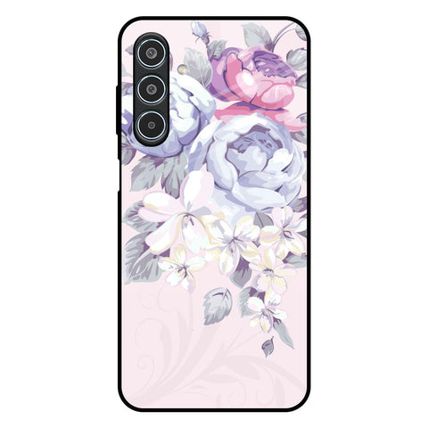 Elegant Floral Glossy Case for Samsung Galaxy M35 5G