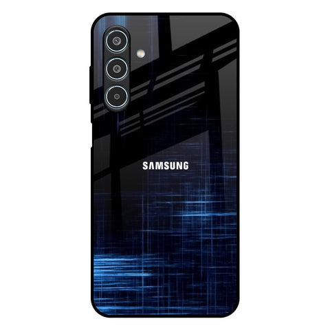 Blue Scratch Glossy Case for Samsung Galaxy M35 5G