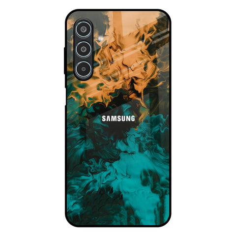 Watercolor Wave Glossy Case for Samsung Galaxy M35 5G