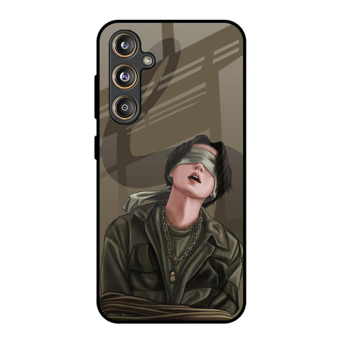 Blind Fold Glossy Case for Samsung Galaxy F55 5G
