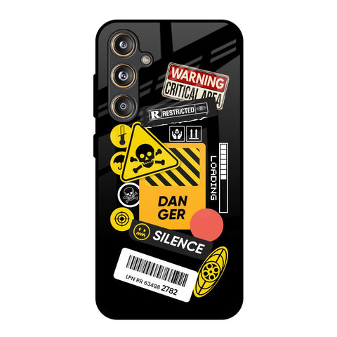 Danger Signs Glossy Case for Samsung Galaxy F55 5G