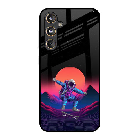 Retro Astronaut Glossy Case for Samsung Galaxy F55 5G