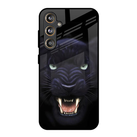 Angry Black Leopard Glossy Case for Samsung Galaxy F55 5G