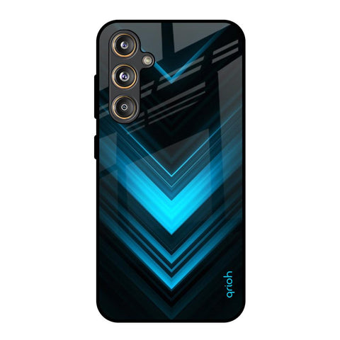 Vertical Blue Arrow Glossy Case For Samsung Galaxy F55 5G