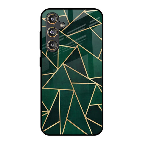 Abstract Green Glossy Case For Samsung Galaxy F55 5G